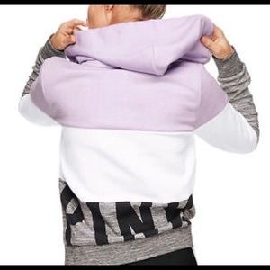 PINK by Victoria’s Secret zip up colorblock hoodie